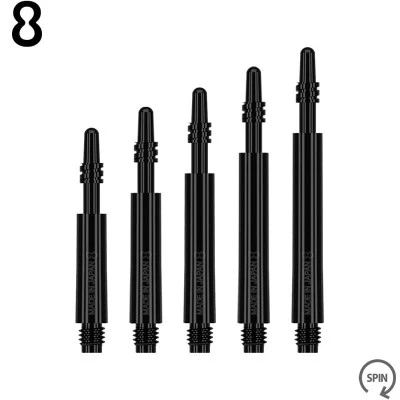 8FLIGHT SHAFT REGULAR SPIN Black