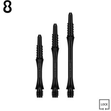 8FLIGHT SHAFT SLIM FIXED Black