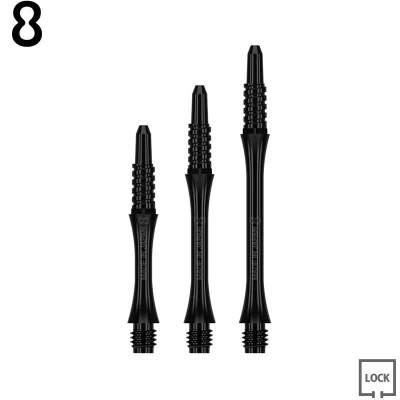 8FLIGHT SHAFT SLIM FIXED Black