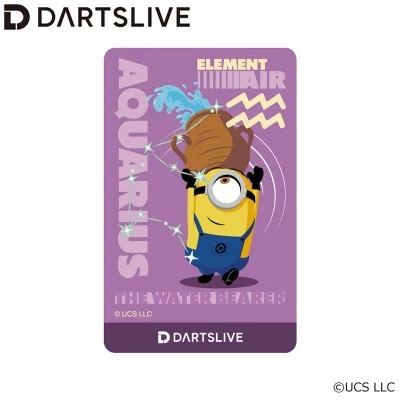 DARTSLIVE CARD × Minions 十二星座系列 AQUARIUS(水瓶座)