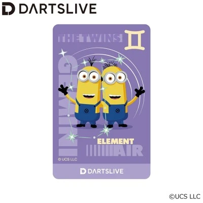 DARTSLIVE CARD × Minions 十二星座系列 GEMINI(雙子座)