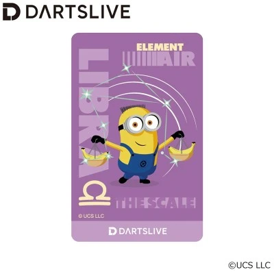 DARTSLIVE CARD × Minions 十二星座系列 LIBRA(天秤座)