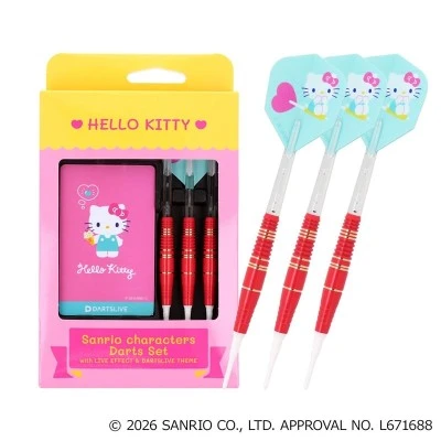 【預購】Sanrio DARTS SET【Simply Cute Layout】 Hello Kitty 【預購】Sanrio DARTS SET【Simply Cute Layout】 Hello Kitty