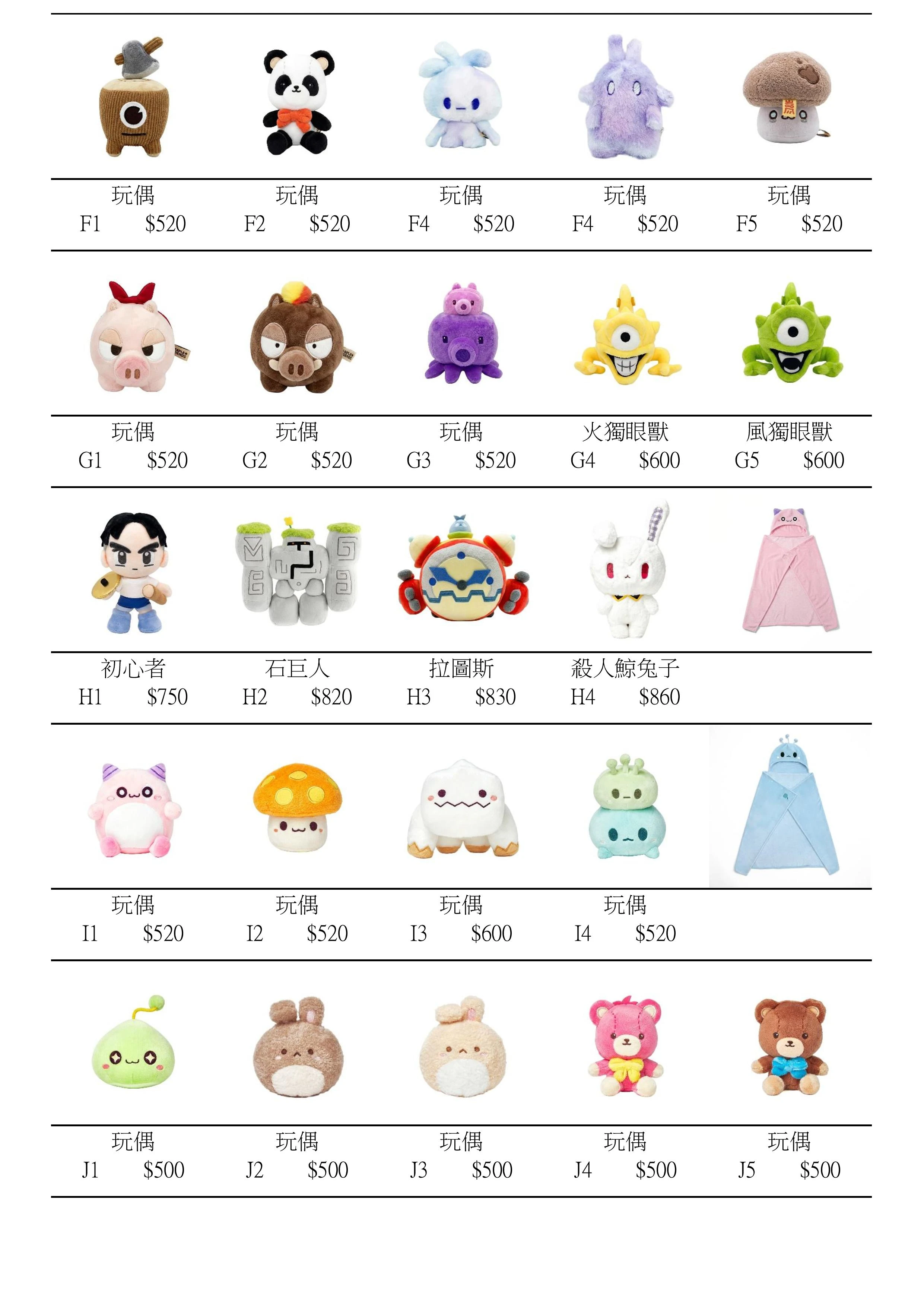 楓之谷主題樂園商品